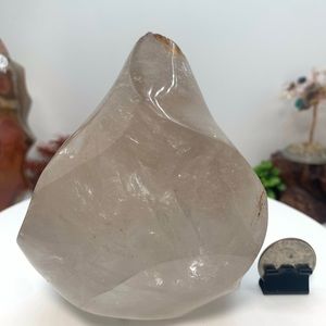 Clear quartz flame